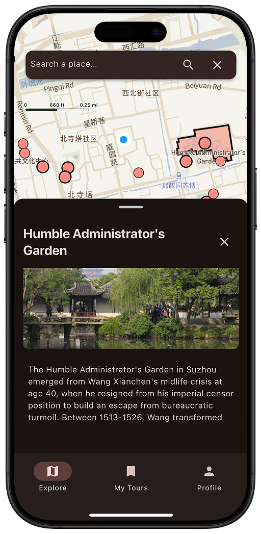 Storydex app showing story details